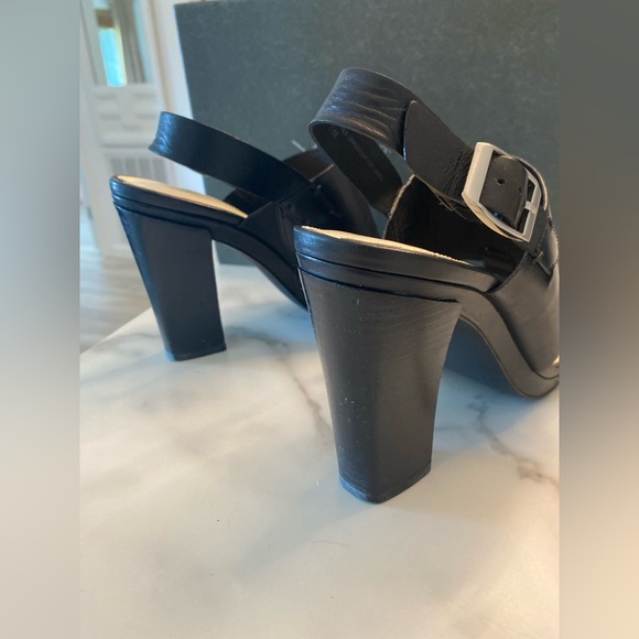 Via Spiga Ibiza Black Calf 7.5 M Heels Nordstrom - Picture 3 of 16